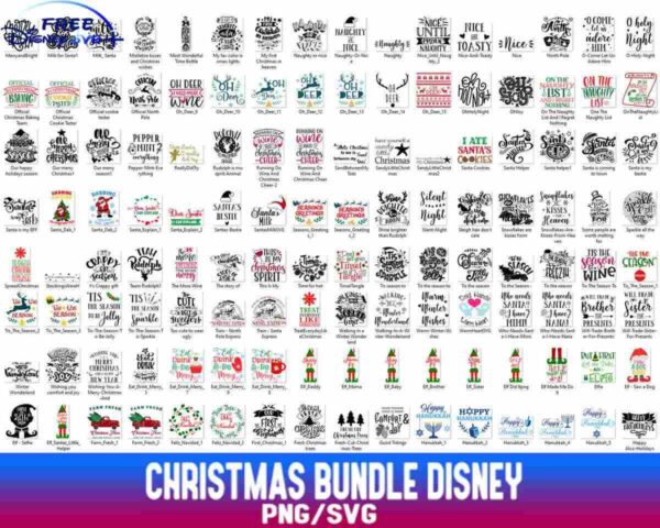 Exclusive Christmas Bundle with 1000 Festive svgs