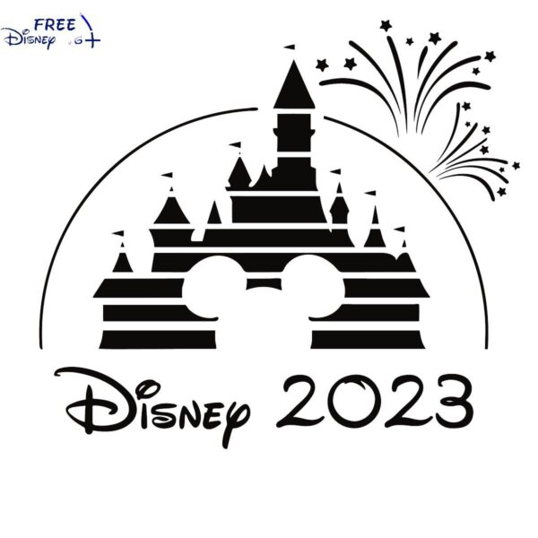 2023 Disney Castle Silhouette Design SVG Files