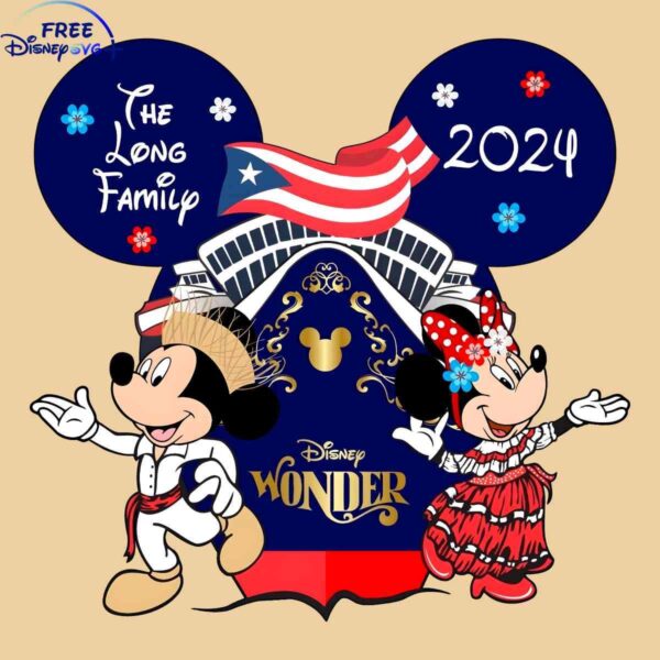 2024 Disney Cruise Puerto Rico SVG for Long Family