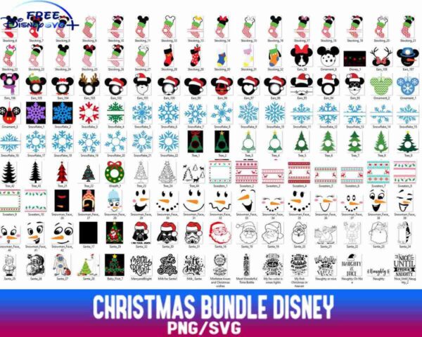 Exclusive Christmas Bundle with 1000 Festive svgs