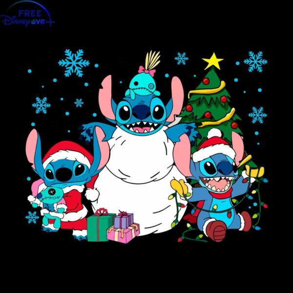 Adorable Disney Stitch Christmas SVG Design