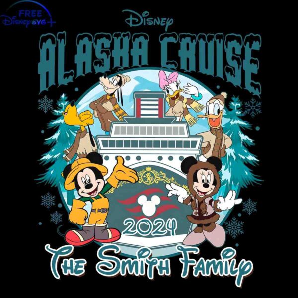 Alaska Cruise 2024 Disney Characters on Custom Mouse Adventure PNG