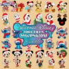 Bundle of Christmas Disney Characters Santa Claus SVG