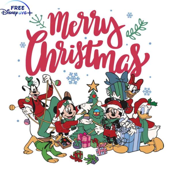 Classic Disney Christmas SVG