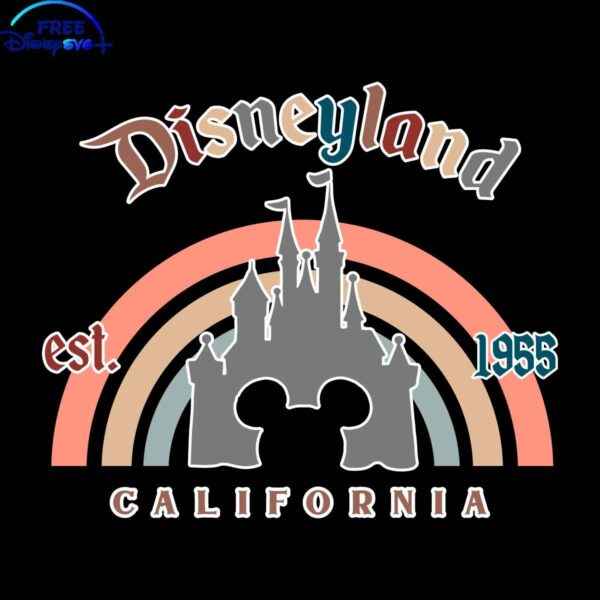 Classic Disneyland Castle 1955 Vintage SVG Graphics