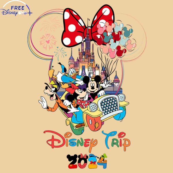 Disney 2024 Mickey Friends Castle SVG