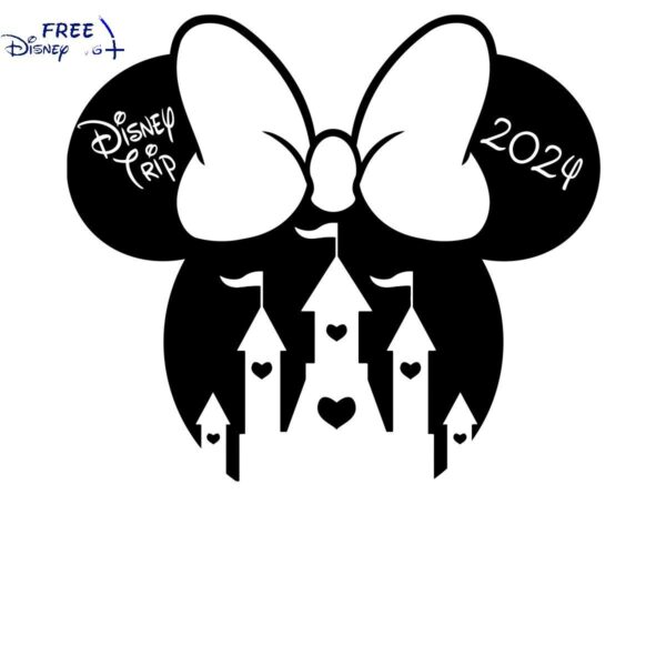 Disney 2024 Minnie Castle SVG