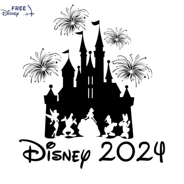 Disney Castle 2024 Family Trip PNG