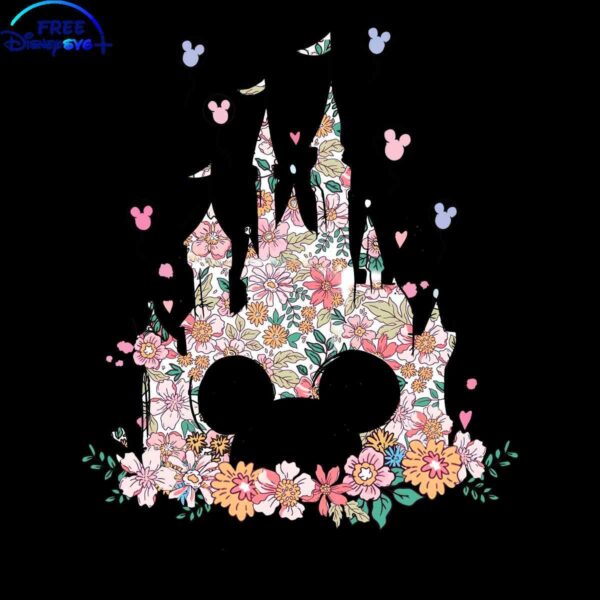 Disney Castle Blissful Floral SVG