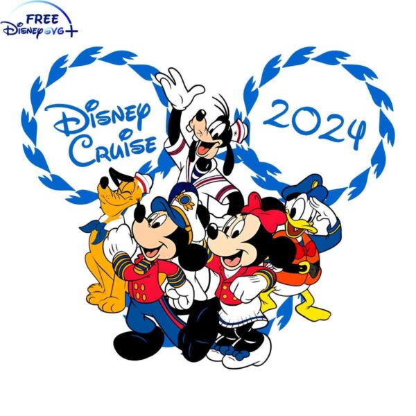 Disney Cruise 2024 Mickey Friends SVG