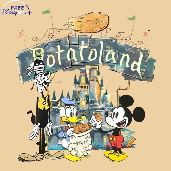 Disney Potatoland SVG with Mickey and Pals