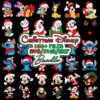 Festive Disney Characters Santa Claus Bundle SVG