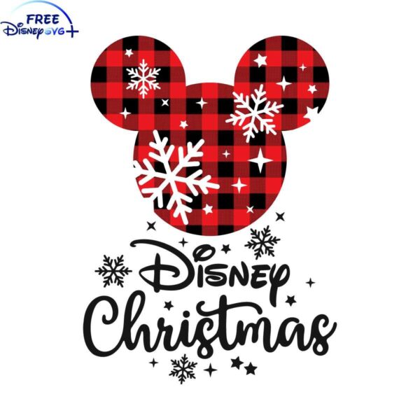 Festive Disney Mouse Head SVG