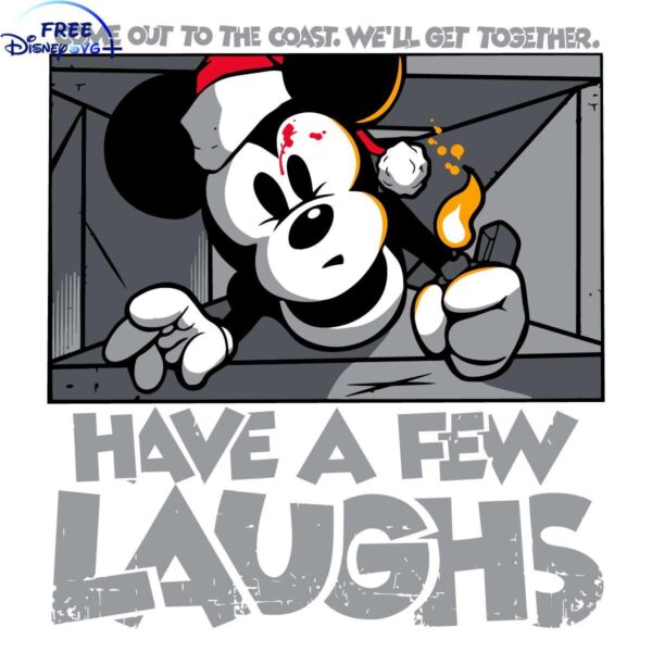 Funny Disney Christmas Mickey SVG for Laughs