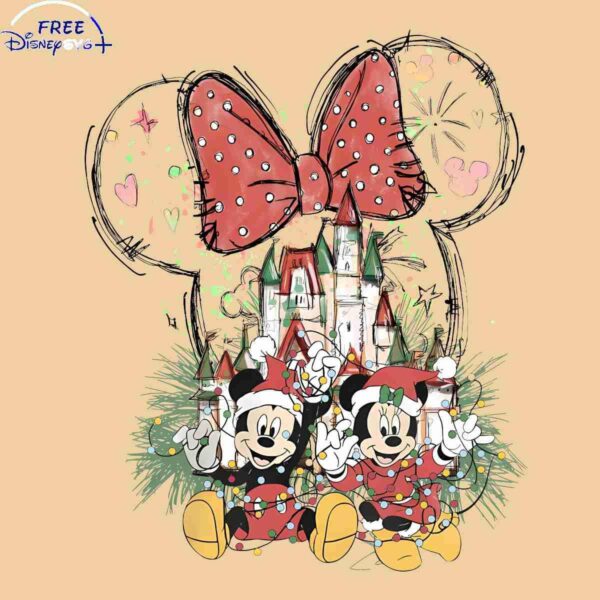 Get Disney Castle Christmas Mickey Minnie SVG