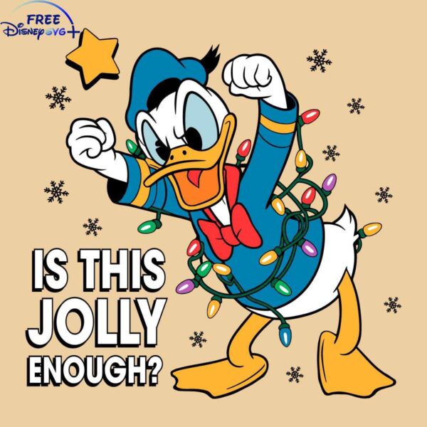 Laugh Out Loud with Disneys Donald Duck Christmas SVG