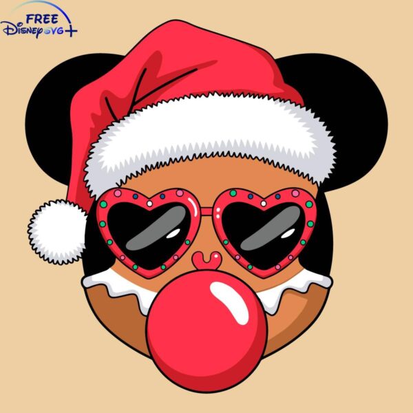 Magical Christmas Mickey Mouse Gingerbread SVG