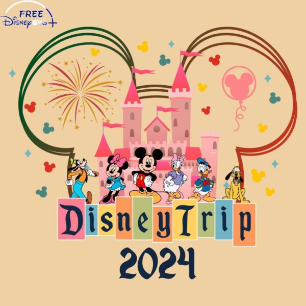 Magical Disney 2024 Castle Adventure with Mickey Pals SVG