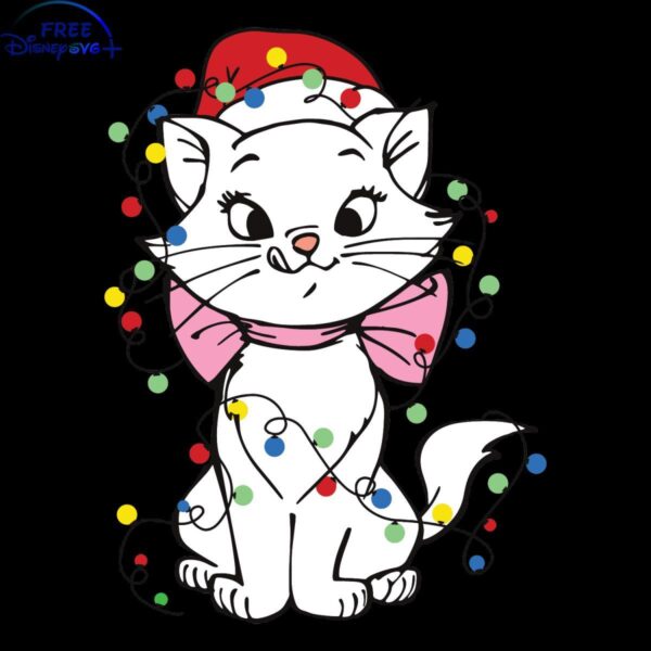 Magical Disney Christmas Cat Lights SVG