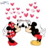 Magical Disney Mickey Minnie Love Valentine Castle SVG