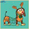 Magical Disney Reindeer Slinky Dog Christmas Lights SVG