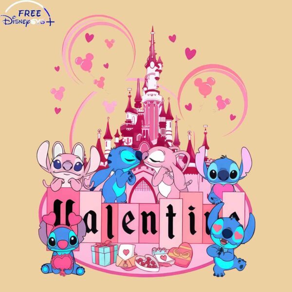 Magical Disney Valentine Castle SVG