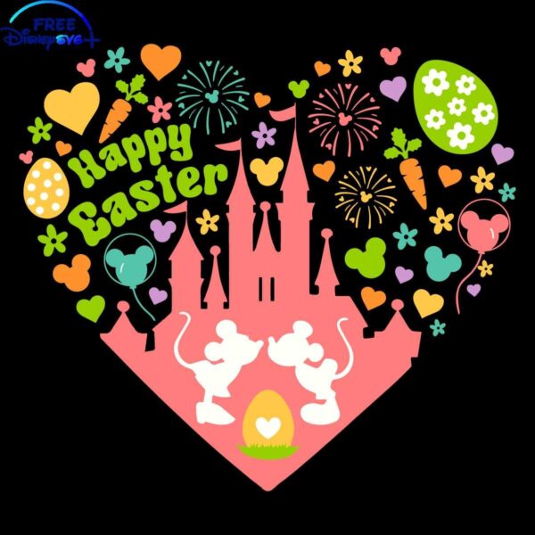 Magical Easter SVG with Disney Mickey Minnie Castle