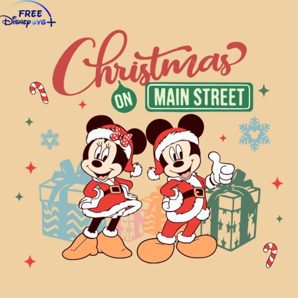 Main Street Disney Christmas SVG