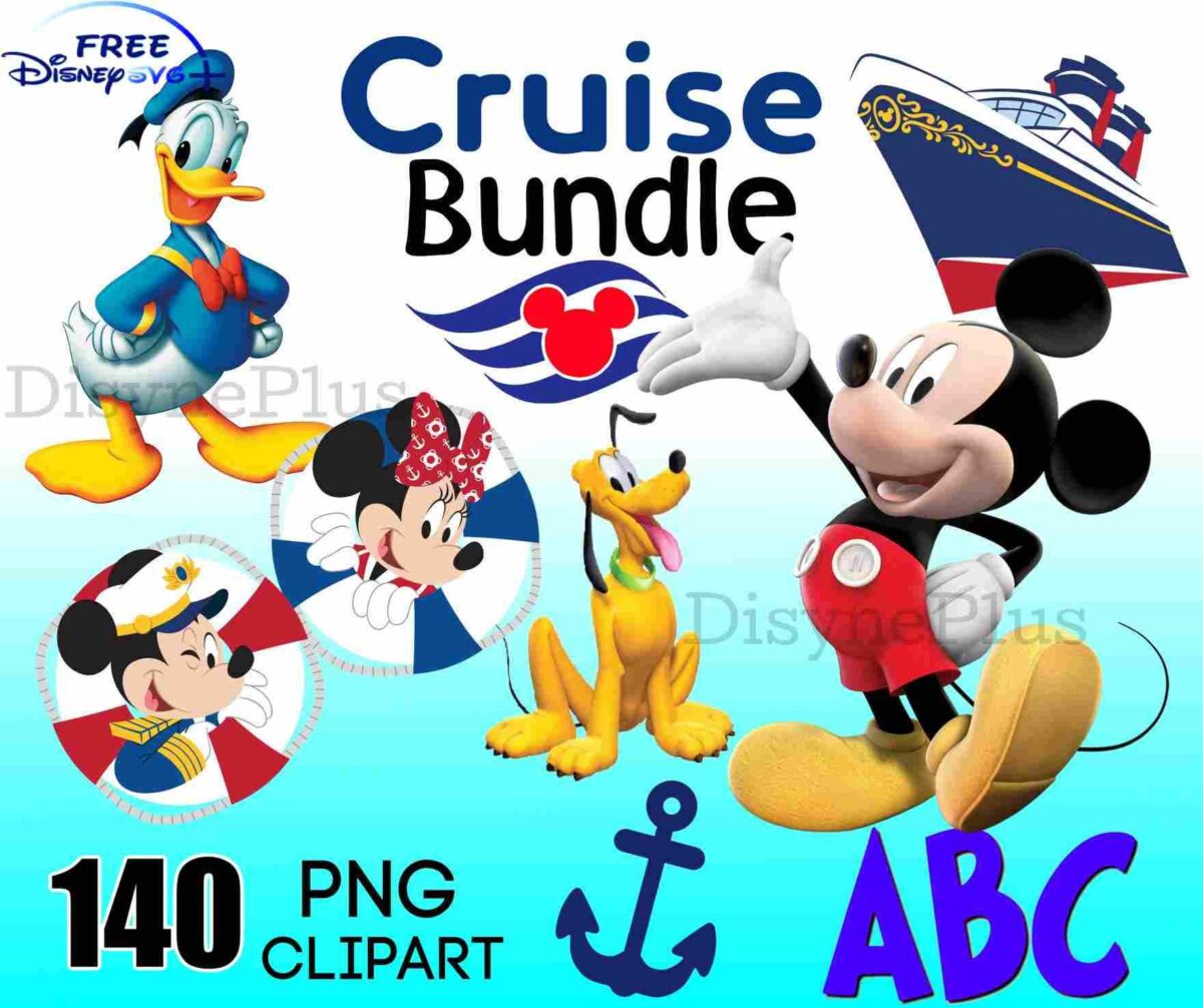 Mickey And Friends Cruise Bundle PNG