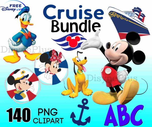 Mickey And Friends Cruise Bundle PNG