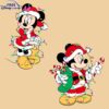 Mickey Minnie Mouse Christmas Lights SVG for Disney Couples