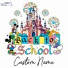 Personalized Disney Castle Back To School PNG