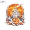 Spooky Disney Castle Halloween Pumpkin PNG