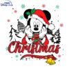 Vintage Christmas SVG Mickey Santa at Disneyworld Cutting Files