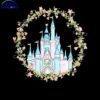 Vintage Disney Castle Wreath SVG