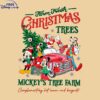 Vintage Disney Christmas Tree Farm PNG Available