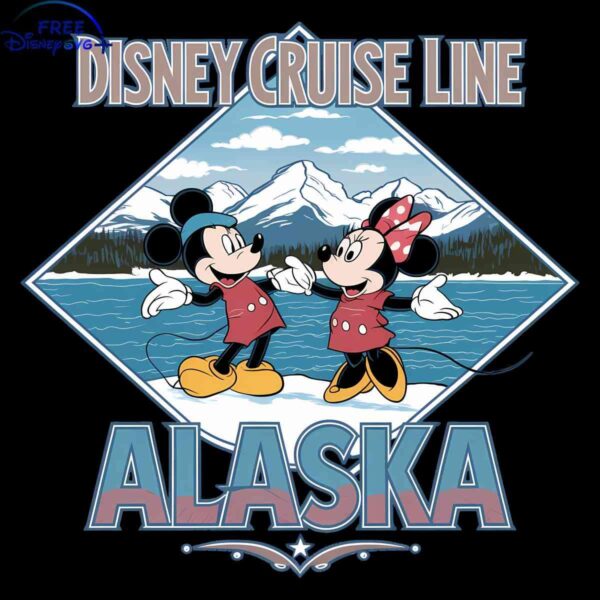 Vintage Disney Cruise Alaska Adventure PNG