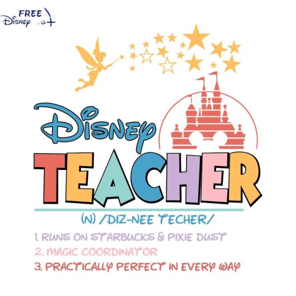 Vintage Disney Educator Castle Illustration SVG