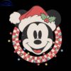 Vintage Disney Mickey Mouse Santa Hat SVG Design