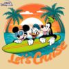 Vintage Disney Pals Take a Cruise SVG