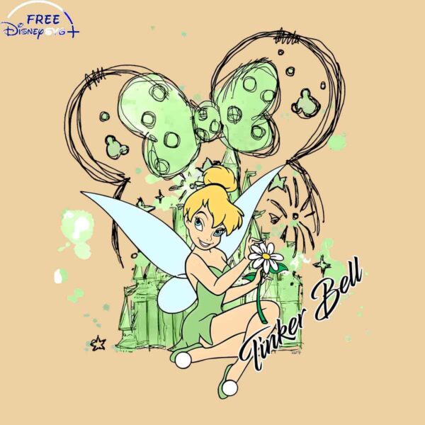 Vintage Disney Tinker Bell Minnie Castle SVG