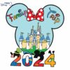 Vintage Family Vacation 2024 Disney Castle SVG