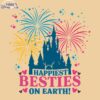 Vintage Joyful Friends Disney Castle SVG