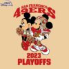 49ers 2023 Playoff SVG featuring Mickey and Minnie