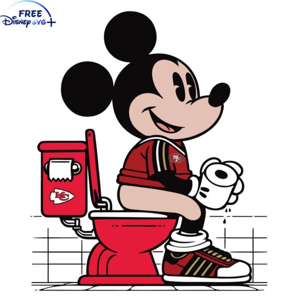 49ers and Chiefs SVG with Mickey Mouse