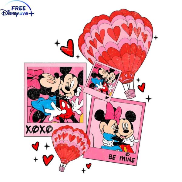 Adorable Disney Mickey Minnie Love SVG