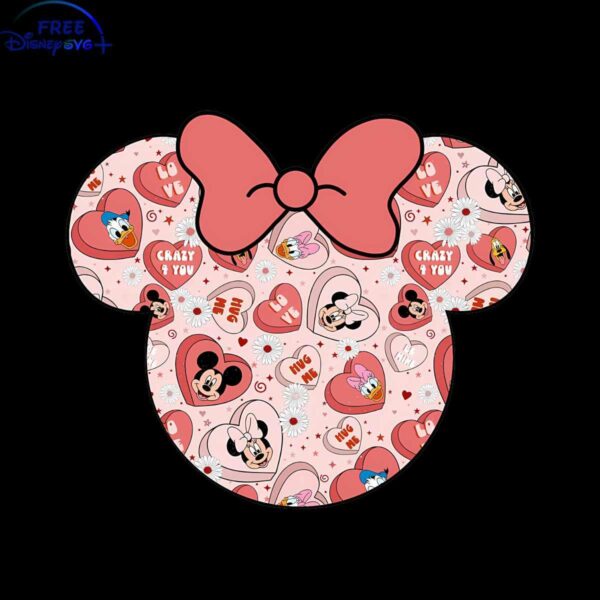 Adorable Disney Valentine Mickey Characters in PNG