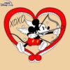 Adorable Mickey Mouse Heart Valentine SVG