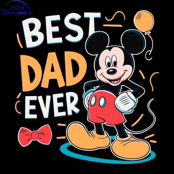 Adorable Mickey SVG Best Dad