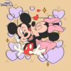 Adorable Valentine SVG of Minnie and Mickey